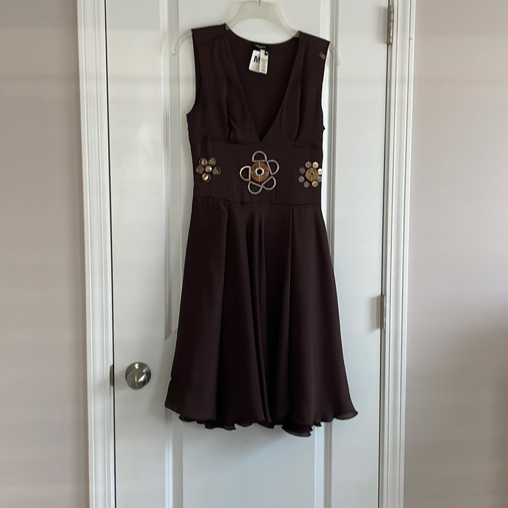 Miss Sixty size M knee length brown dress
